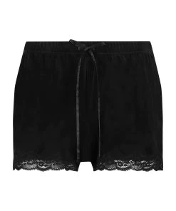 Shorts Aus Velours Mit Spitze -Hunkemöller World 169177 5