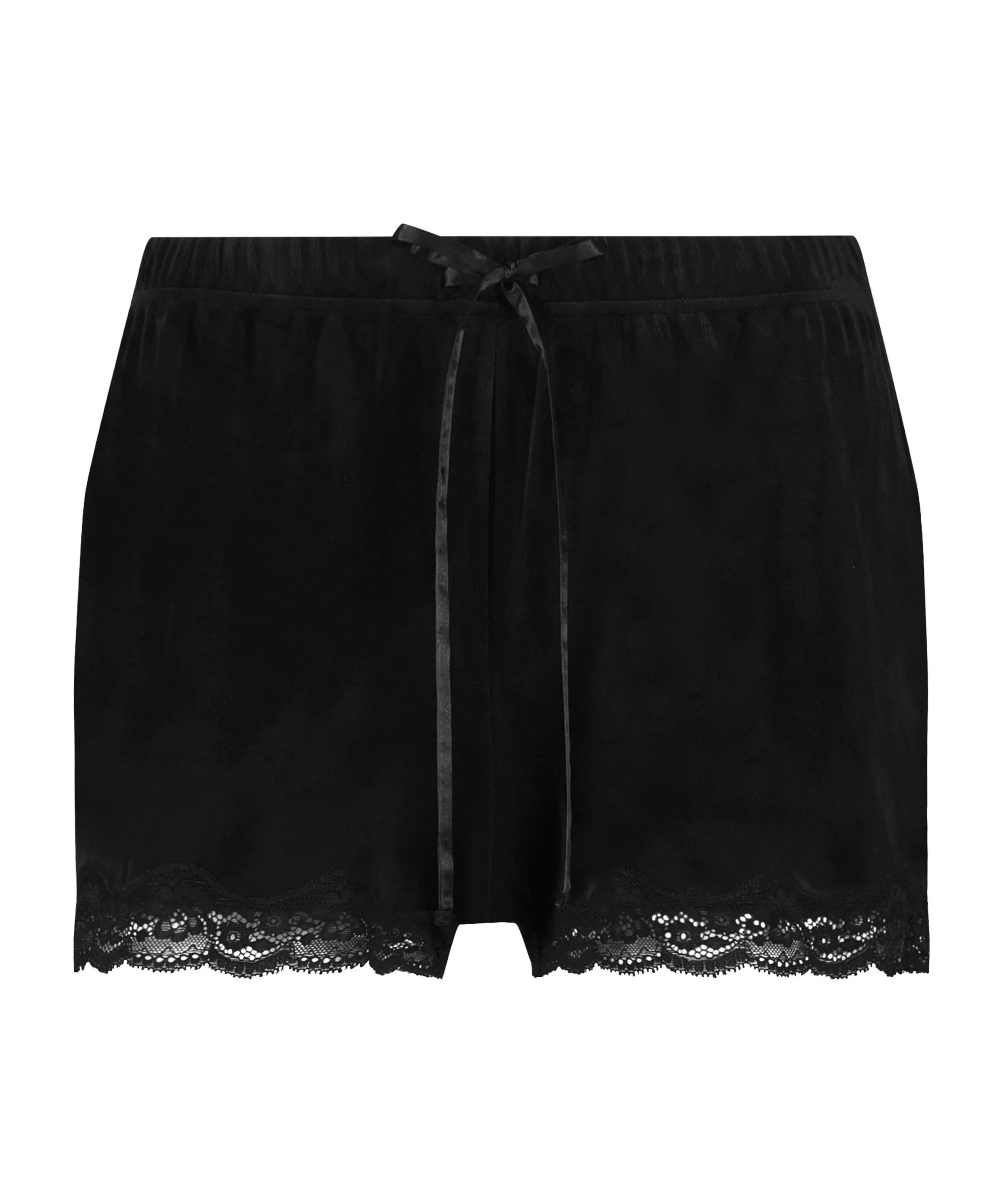 Shorts Aus Velours Mit Spitze 5 Shorts Aus Velours Mit Spitze – Bild 5