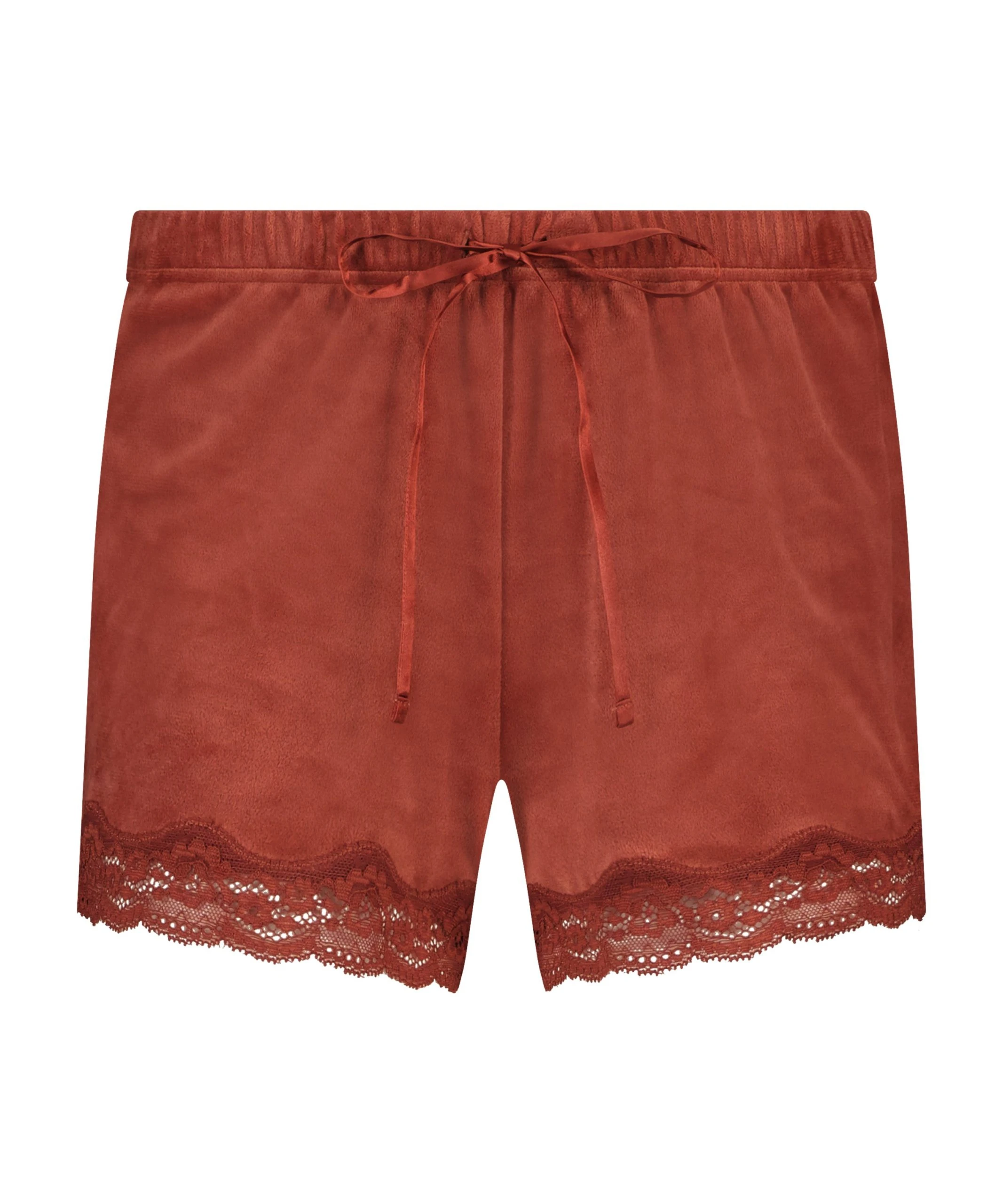 Shorts Aus Velours Mit Spitze 4 Shorts Aus Velours Mit Spitze – Bild 4