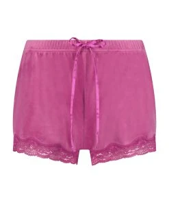Shorts Aus Velours Mit Spitze -Hunkemöller World 200405 5