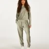 Jogginghose Velours Rib