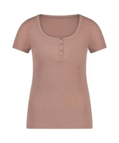 Kurzärmeliges Pyjama-Top Henley -Hunkemöller World 201711 5 5