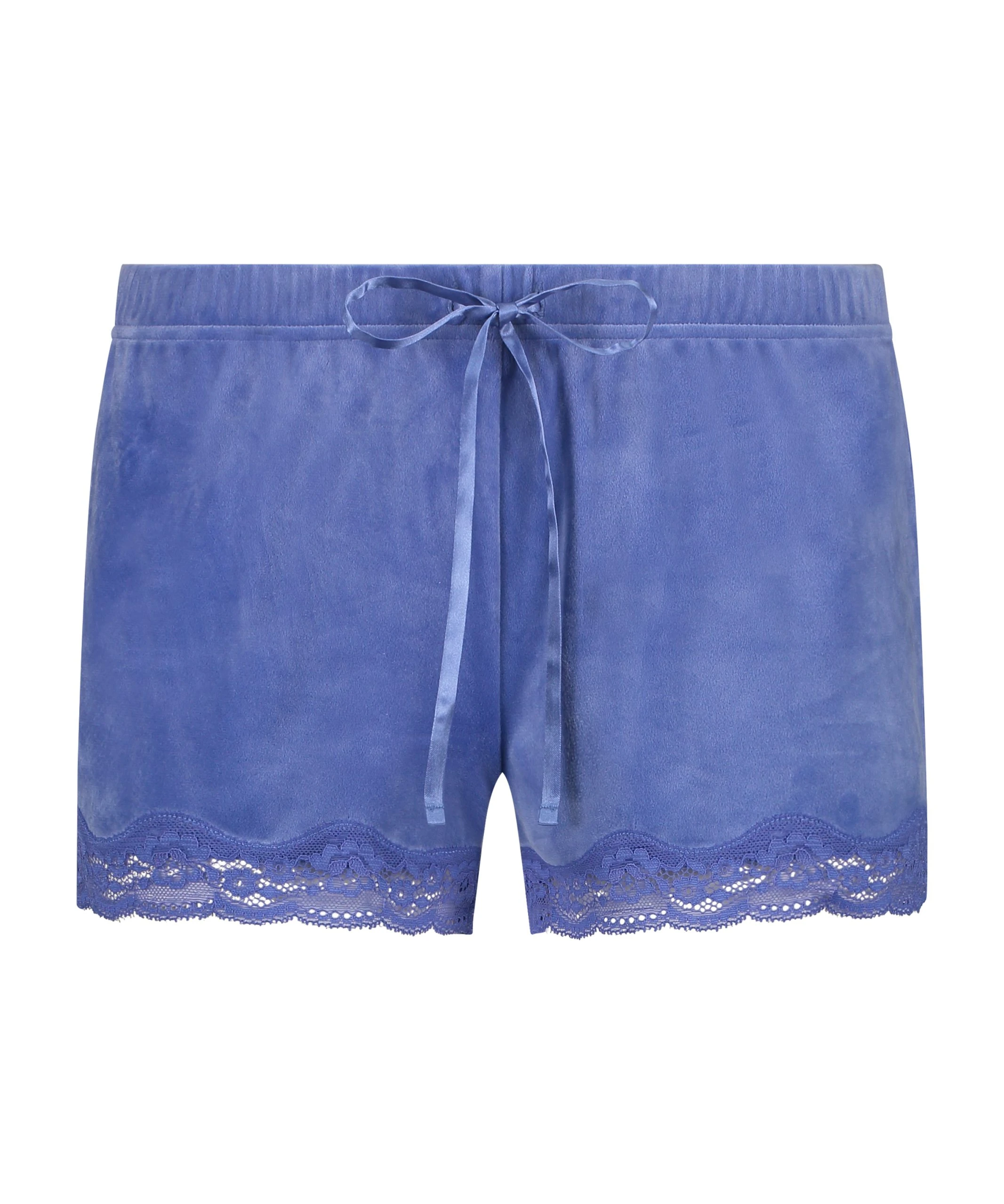Shorts Aus Velours Mit Spitze 4 Shorts Aus Velours Mit Spitze – Bild 4