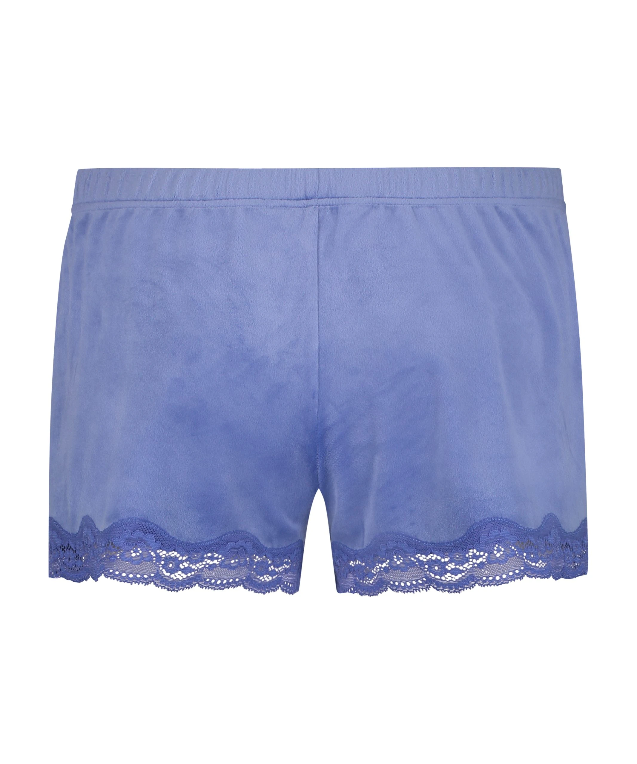Shorts Aus Velours Mit Spitze 5 Shorts Aus Velours Mit Spitze – Bild 5