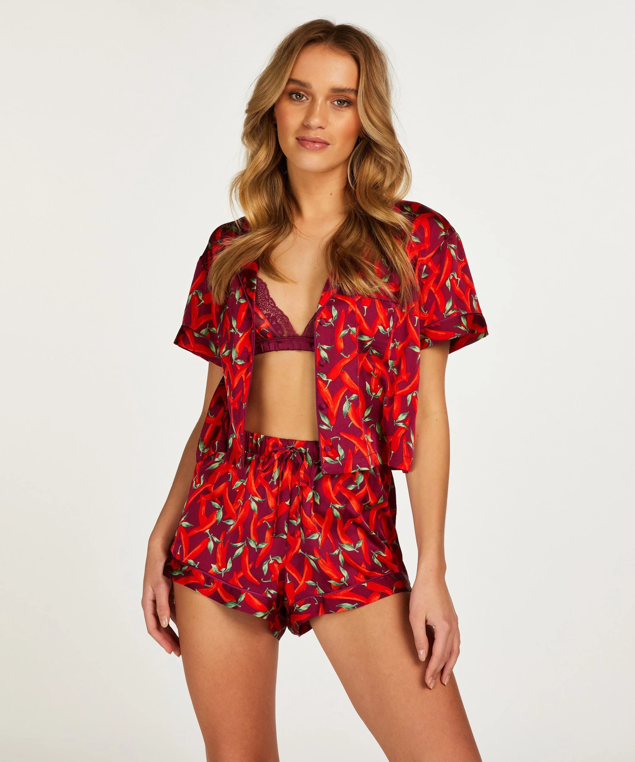 Pyjama-Shorts Satin 3 Pyjama-Shorts Satin – Bild 3