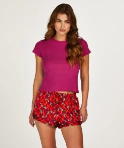 Shirt Mit Kurzen Ärmeln Rib -Hunkemöller World 201812 3