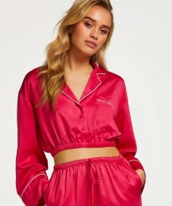 Langärmelige Cropped Fit-Jacke