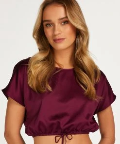 Cropped-Top Aus Satin