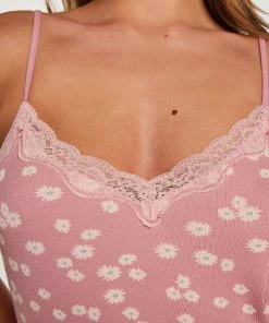 Top Cami Rib Lace Contrast -Hunkemöller World 202341 2