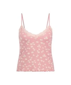 Top Cami Rib Lace Contrast 10 Top Cami Rib Lace Contrast -Hunkemöller World 202341 5 2