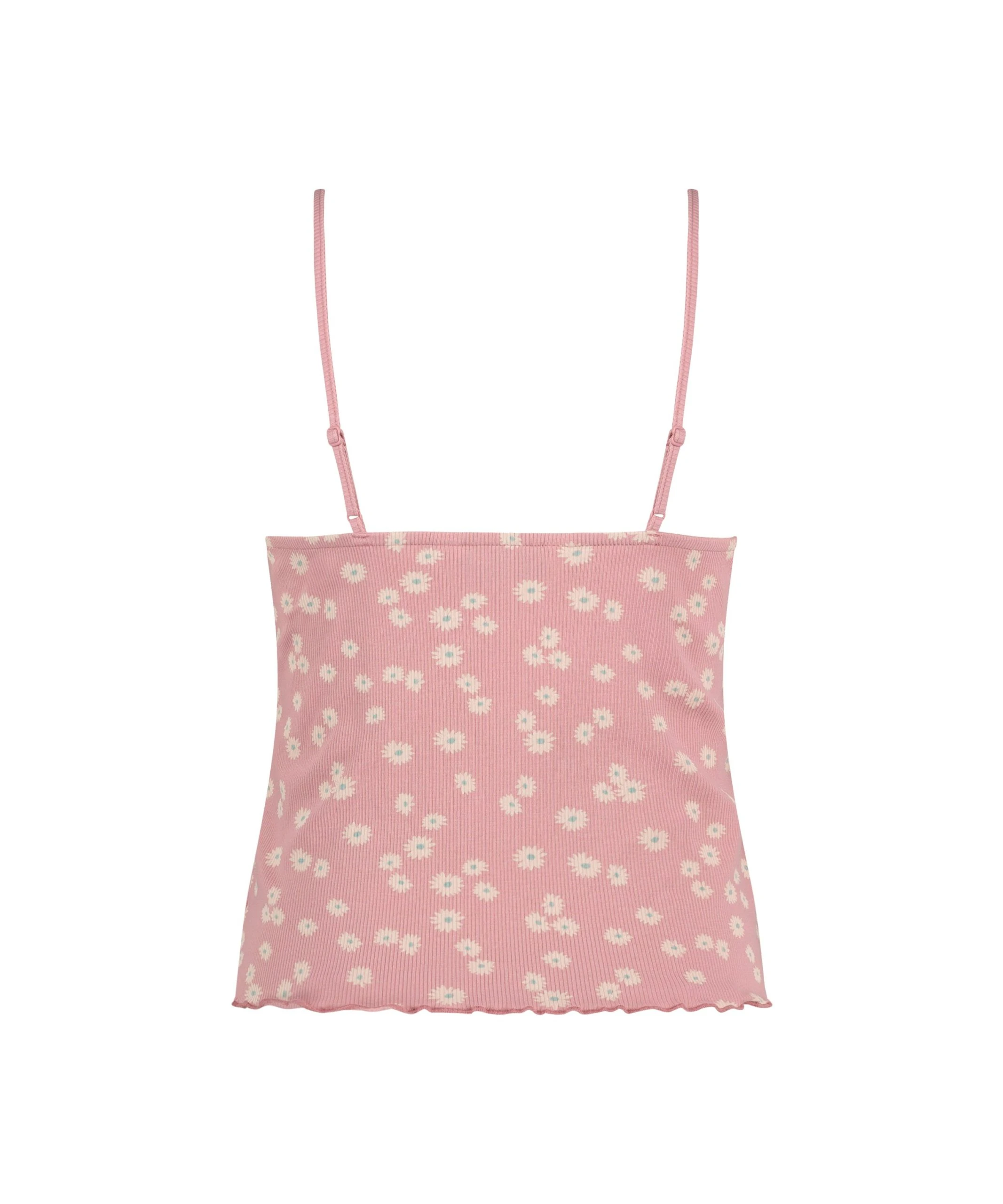 Top Cami Rib Lace Contrast 6 Top Cami Rib Lace Contrast – Bild 6